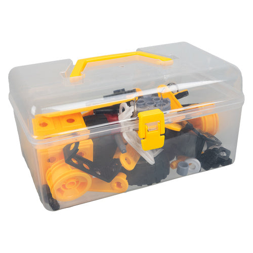 Set 100 piese de construit masini 3D, Zola, unelte si accesorii incluse, brosura cu modele, cutie depozitare Set 100 piese de construit masini 3D, Zola, unelte si accesorii incluse, brosura cu modele, cutie depozitare